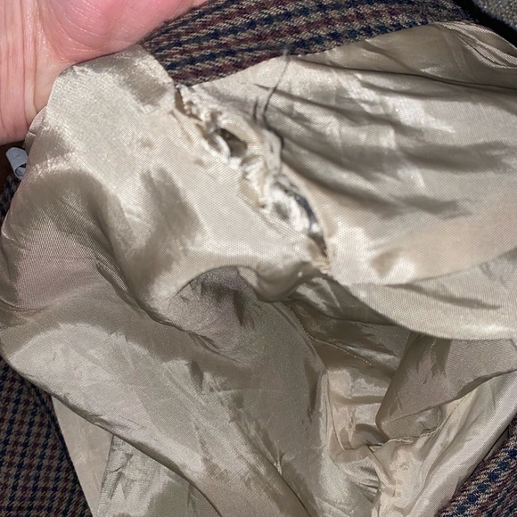 Joan and Marsha Navy and Brown Blazer Size 10 - Picture 7 of 8